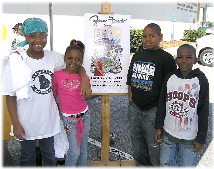 Zora Fest Poster with kids