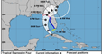 AL97 NOW Tropical Depression Four Map