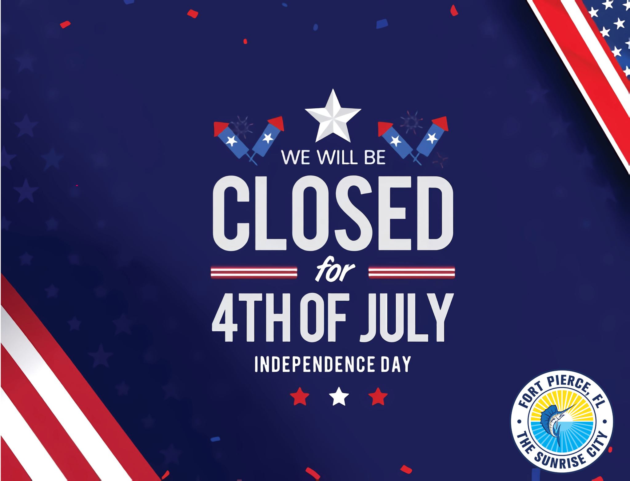 City Hall Closed July 4th 